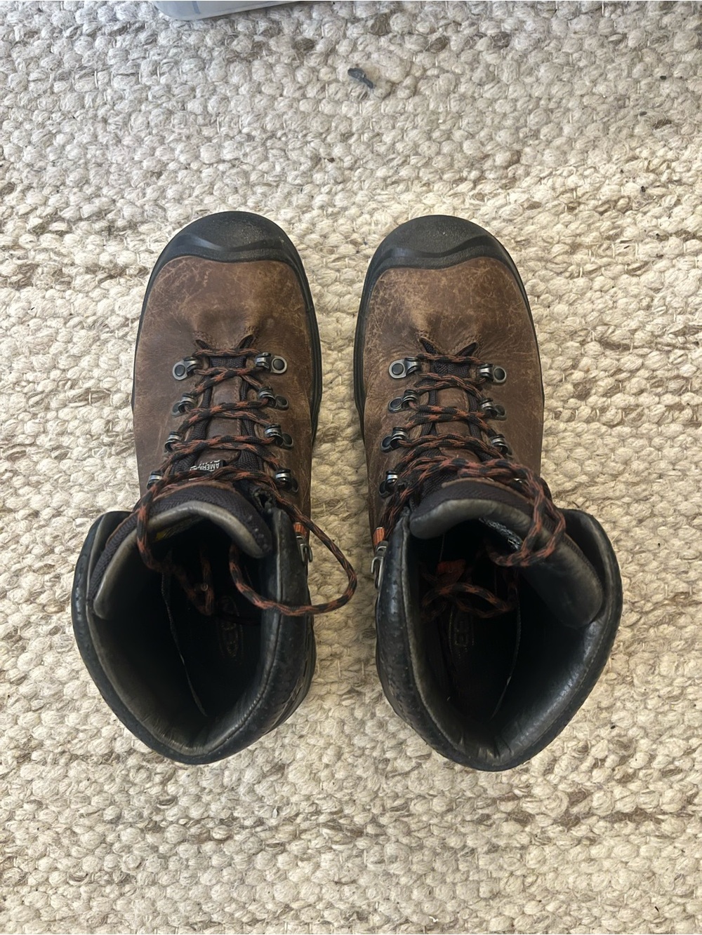 Keen Brown Leather Lace-Up Hiking Boots